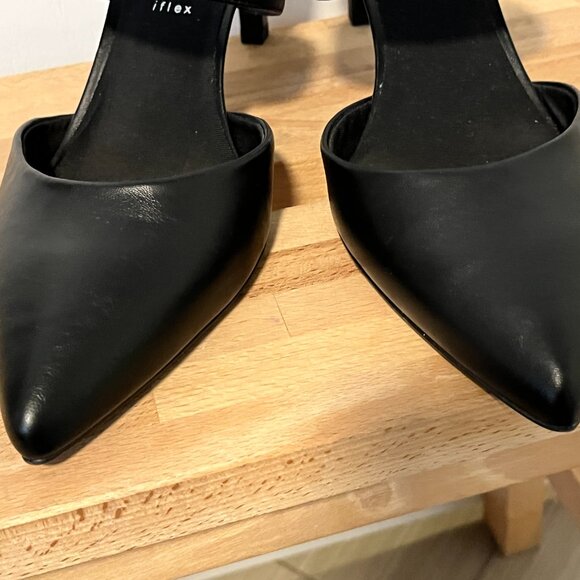 Anne Klein Open Back Heels in Black Size 10 - Picture 3 of 8